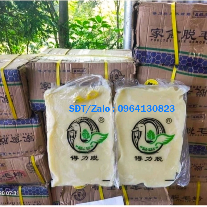 10KG Sáp Làm Lông Gà Vịt (SẴN HÀNG) + 1kg Bột lọc lông + Dao làm lòng