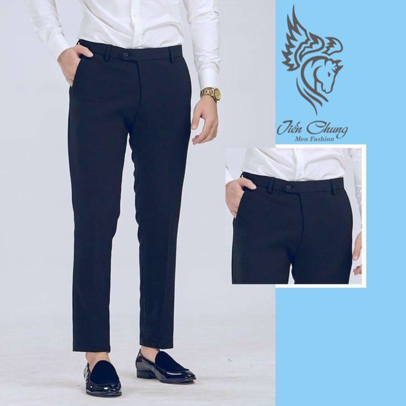 Quần Tây Nam Kiểu Dáng Công Sở Hàn Quốc, Quần Âu Nam Ống Côn Ôm Dáng Vừa Phải Chất Liệu 79 Xịn Cao Cấp Co Dãn Nhẹ