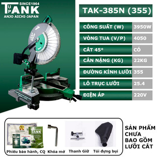 Máy cắt nhôm tank since 1964 tak-385n - cam kết chính hãng - bảo hành 6 tháng