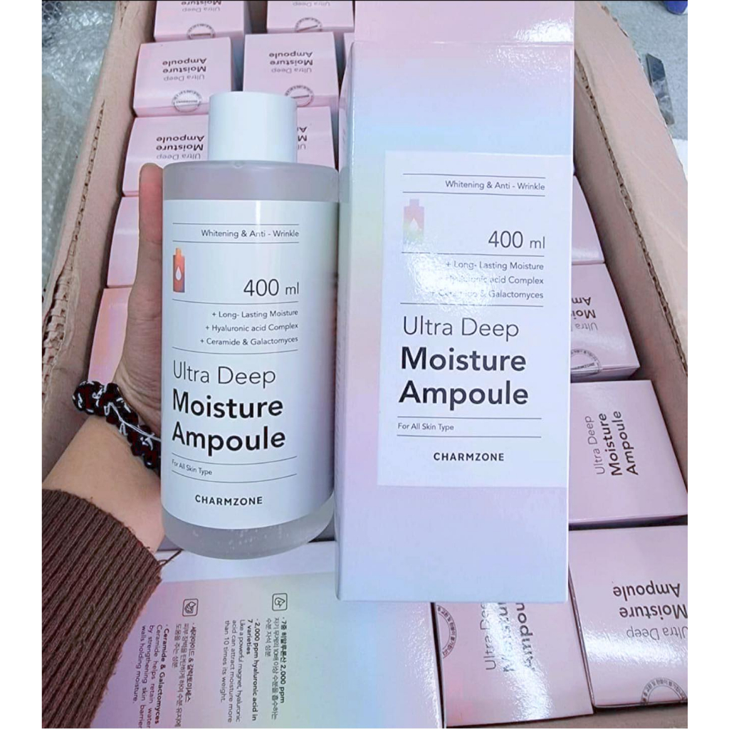 Serum phục hồi căng bóng da B5 Charmzone Ultra Deep Moisture Ampoule 100ml