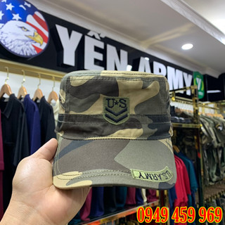 Mũ Nón Lính Mỹ Rằn Ri Đầu Vuông U.S.ARMY