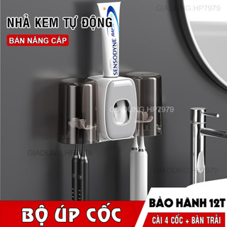 Bộ Úp Cốc Nhả Kem Đánh Răng Tự Động, Kệ Để Đồ Phòng Tắm Cao Cấp, Kệ Úp Cốc Nhà Tắm + Quà Tặng Kèm Hấp Dẫn HP79