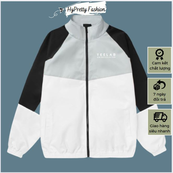 Áo khoác dù Teelab Sporty unisex, áo gió nam 2 lớp hối 3 màu nam nữ jacket HYPRETTY AD26