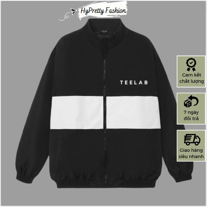 Áo khoác dù TEELAB local brand unisex, áo gió nam 2 lớp form rộng chống nắng HYPRETTY AD02