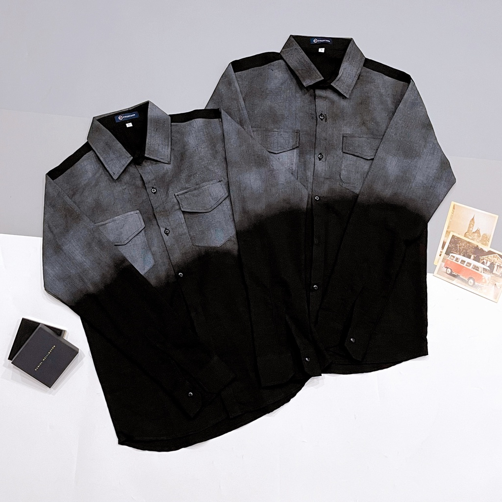 Áo sơ mi nam dài tay mẫu mới TANBEO_FASHION thiết kế phối loang thời trang cá tính chuẩn shop