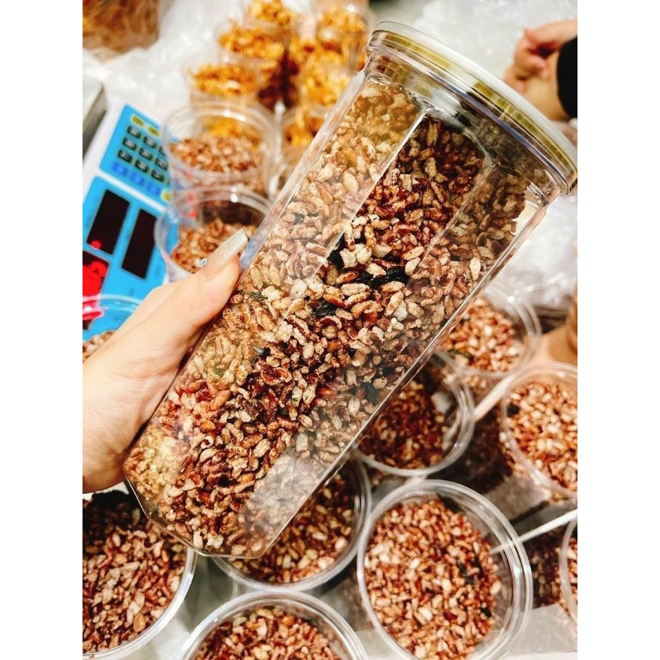 Gạo lức sấy rong biển - lon 300gr - giòn ngon - ăn vặt - giảm cân