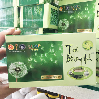 Combo 3 hộp trà bồ công anh - 50 túi lọc + ly thuỷ tinh