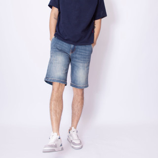 Quần short nam LAB+ COTTONLAB quần đùi nam vải denim, form slimfit, túi chéo chất vải cao cấp co dãn - LAB 605606