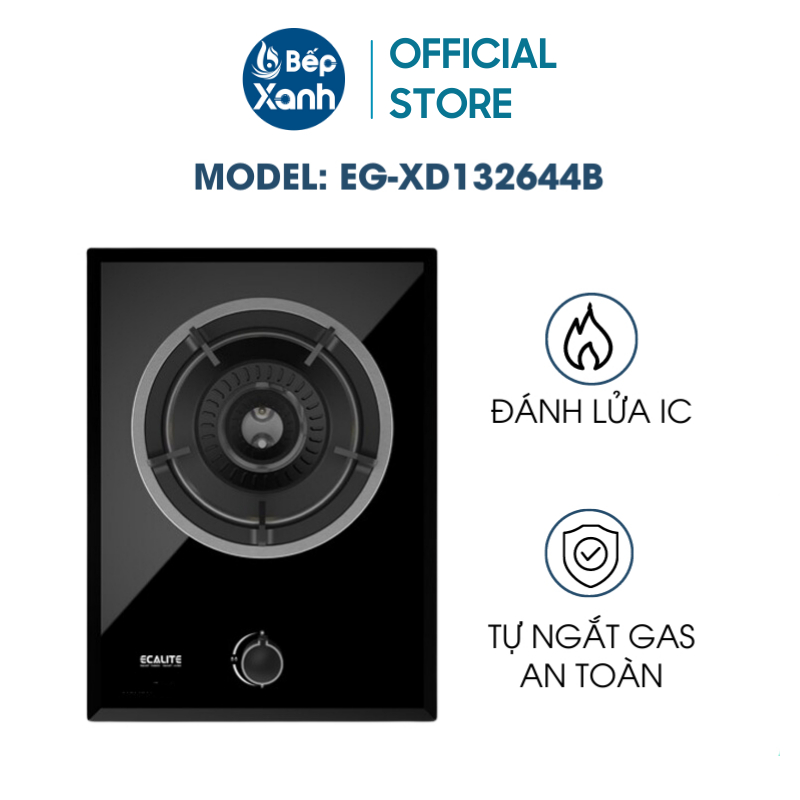 [FREESHIP HCM] Bếp gas âm 1 vùng nấu Ecalite EG-XD132644B