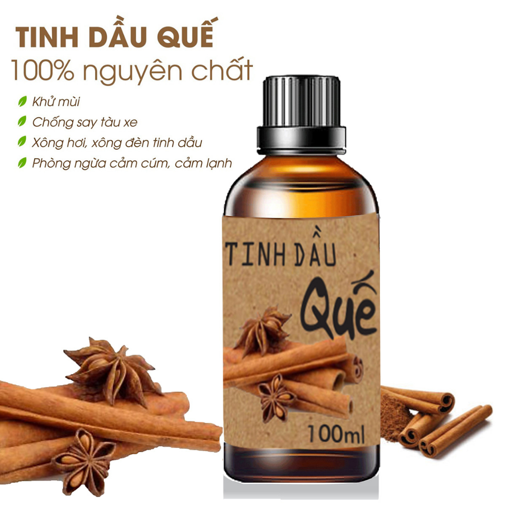 Tinh dầu quế hỗ trợ khử khuẩn,  khử mùi đem lại cảm giác thoải mái, thư giãn với hương thơm tự nhiên - sunstore.office