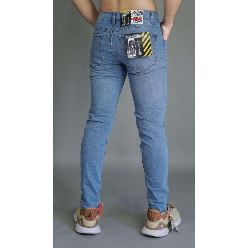 Quần Jean Nam Quần Bò Nam Trơn Co Giãn Dáng Skinny Xuất Khẩu Cao Cấp