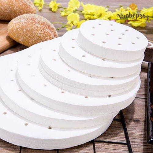 GIA SIÊU RẺ SOCK!!! Giấy Nến Lót Bánh Tròn Đục Lỗ, Không Đục Lỗ Size 22/23/25/28/30/32cm