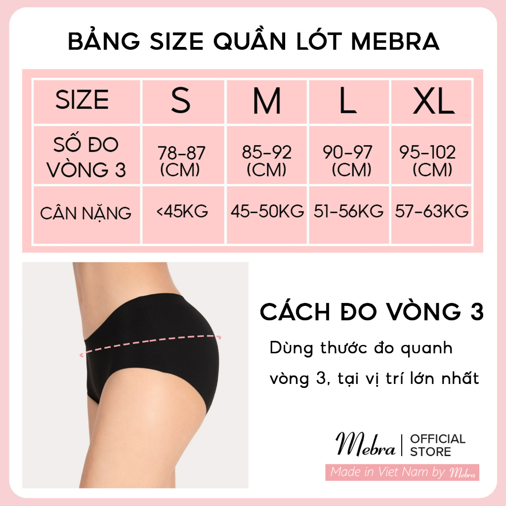 Quần lót ren hoa nữ màu da gợi cảm không viền may đáy cotton kháng khuẩn co giãn có size cao cấp Mebra Q045