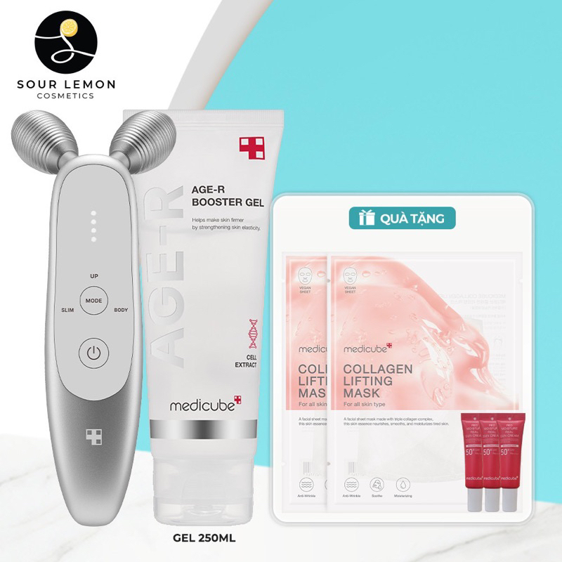 SET THIẾT BỊ TRẺ HOÁ + 1 BOOSTING GEL MEDICUBE 100ML - 250ML