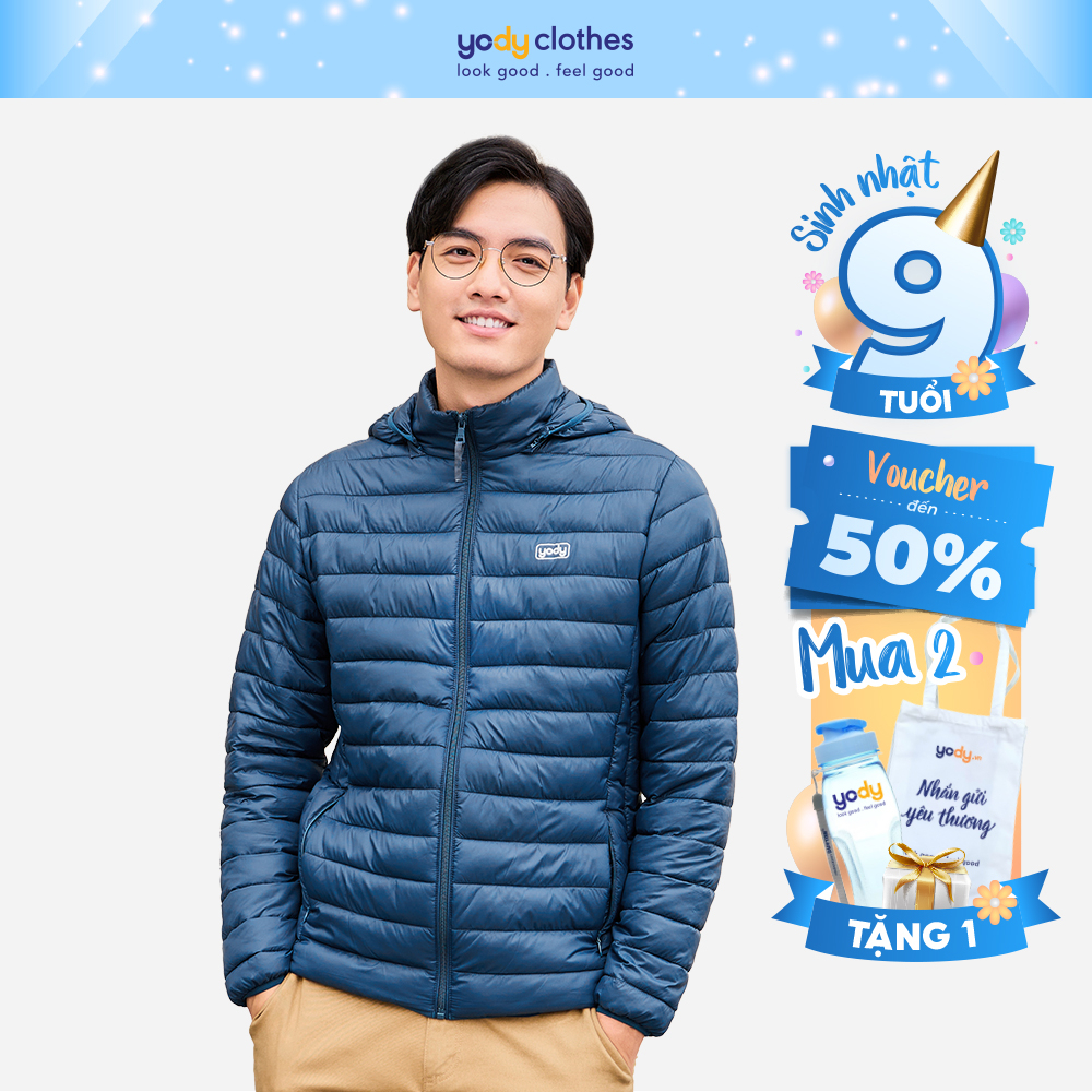 Áo khoác phao nam 3S YODY siêu nhẹ siêu bền 3 lớp chắc chắn nhỏ gọn dễ gấp gọn PHM5001