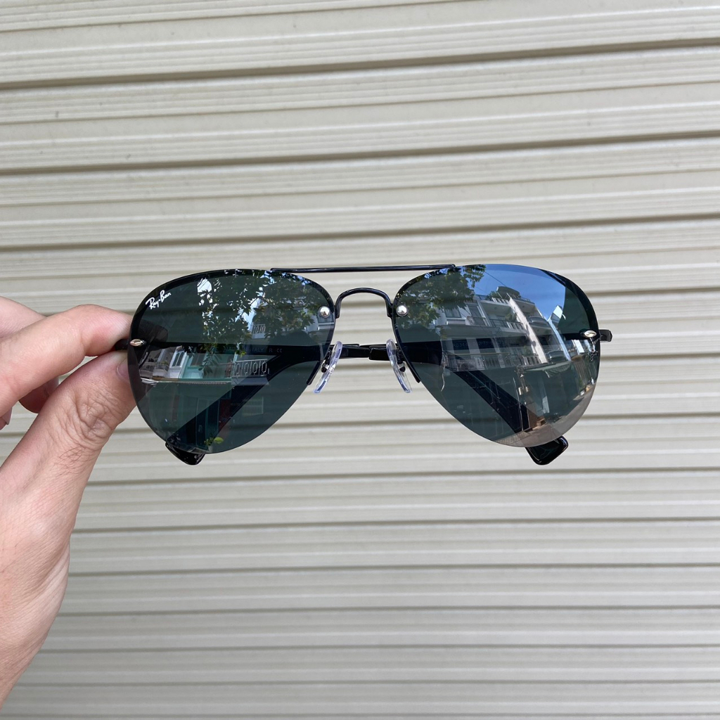 Kính Rayban gọng khoang full đen