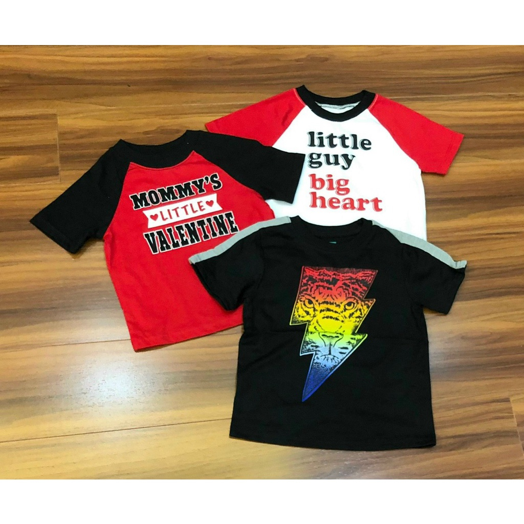 Áo phông cộc tay cotton hàng xuất dư bé trai  1-5 tuổi - sẵn hàng