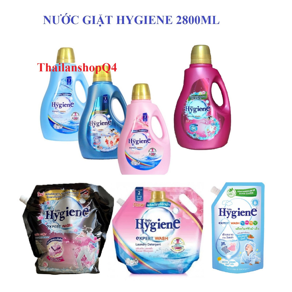 HCM - Nước giặt xả đậm đặc Hygiene Thái Lan 1800ml / 2800ml / 600ml