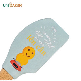Phới silicon cán gỗ Unibaker