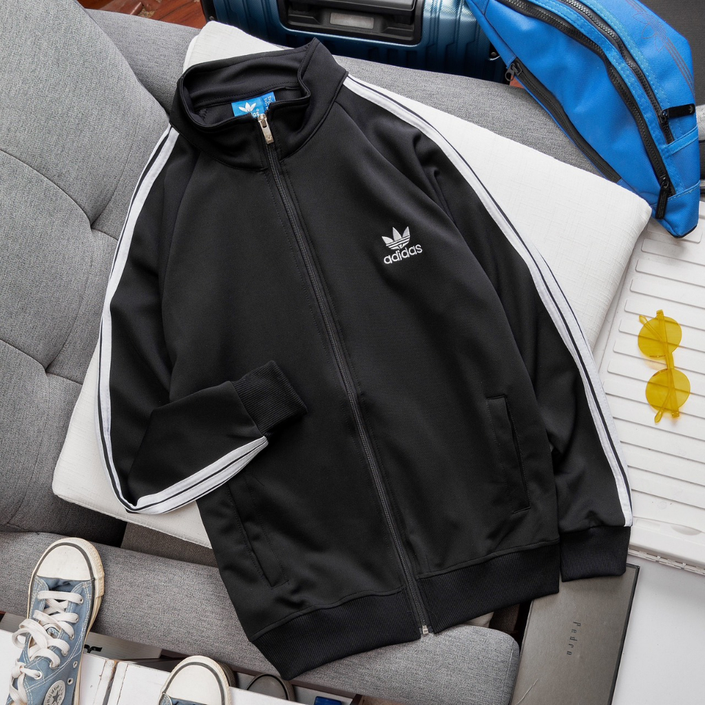 Áo Khoác Thể Thao nam chất liệu thun poly 2 da dày dặn