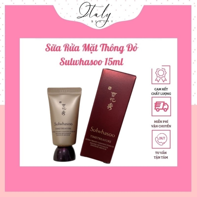 Sữa rửa mặt thông đỏ Sulwhasoo 15ml