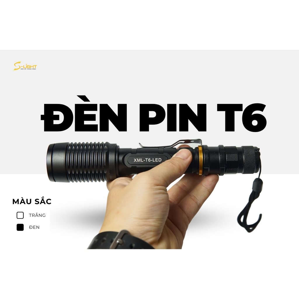 Đèn pin siêu sáng công suất lớn T6