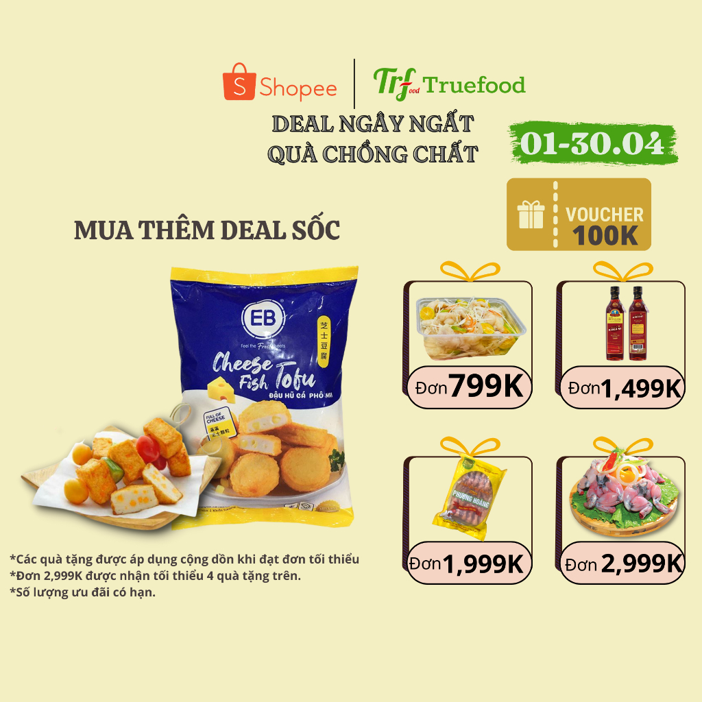 Đậu hũ phô mai gói EB Malaysia nhập khẩu nhiều size [Chỉ giao HN]