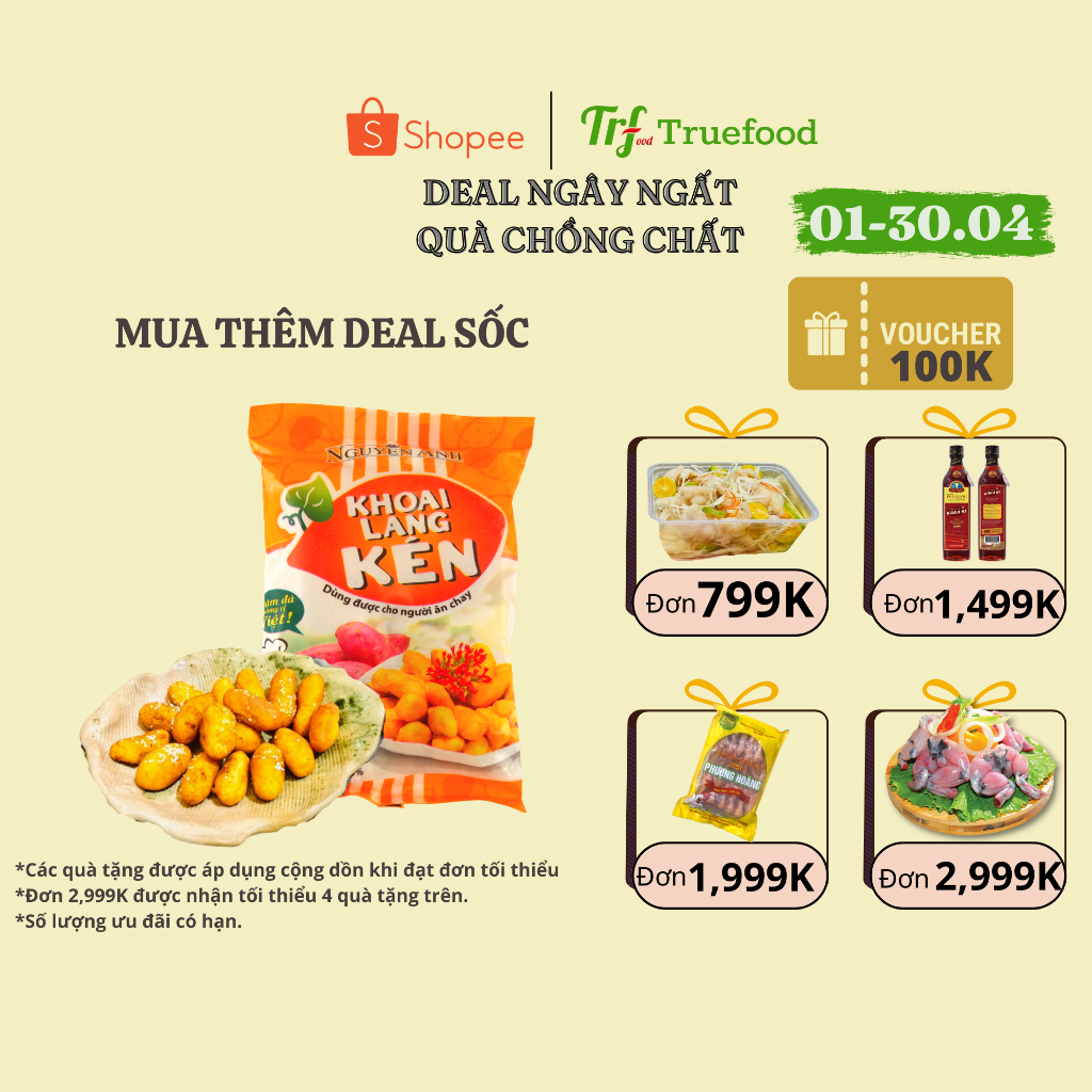 Khoai lang kén gói 250g chiên, rán ăn vặt, tiện lợi, dễ làm tại nhà [HN giao hỏa tốc]