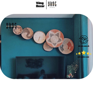 Sét Đĩa Cói Trang Trí VỪNG DECOR. Trang Trí Nhà, Quán Cà Phê, Nhà Hàng, HomeStay - Hàng VNXK [ FreeShip-Giảm 10k Đơn 0đ]