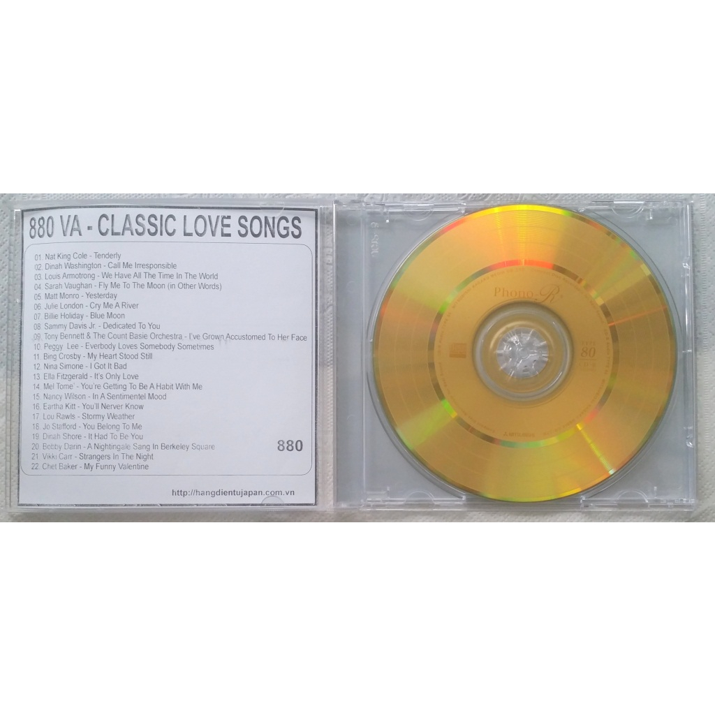 ĐĨA CD 880 VA - CLASSIC LOVE SONGS Chất lượng cao