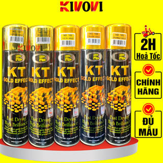 Bình Sơn Xịt Mạ Vàng Bosny 18K 24K KT  - Sơn Xe Máy - Bình Xịt Mạ Vàng Tạo Hiệu Ứng Gold- Sơn Nhũ Vàng, Nhũ Bạc Kivovi