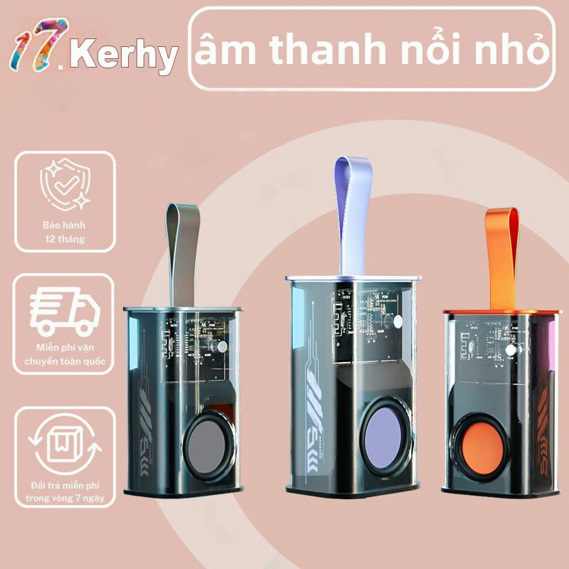Loa Bluetooth Không Dây, Dành Cho Máy Tính Để Bàn Trong Suốt Không Dây Dòng TWS Âm Thanh Vòm 3D Xách Tay Loa Siêu Trầm