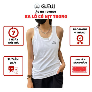 Áo nịt tomboy ba lỗ dài trong bó ngoài rộng