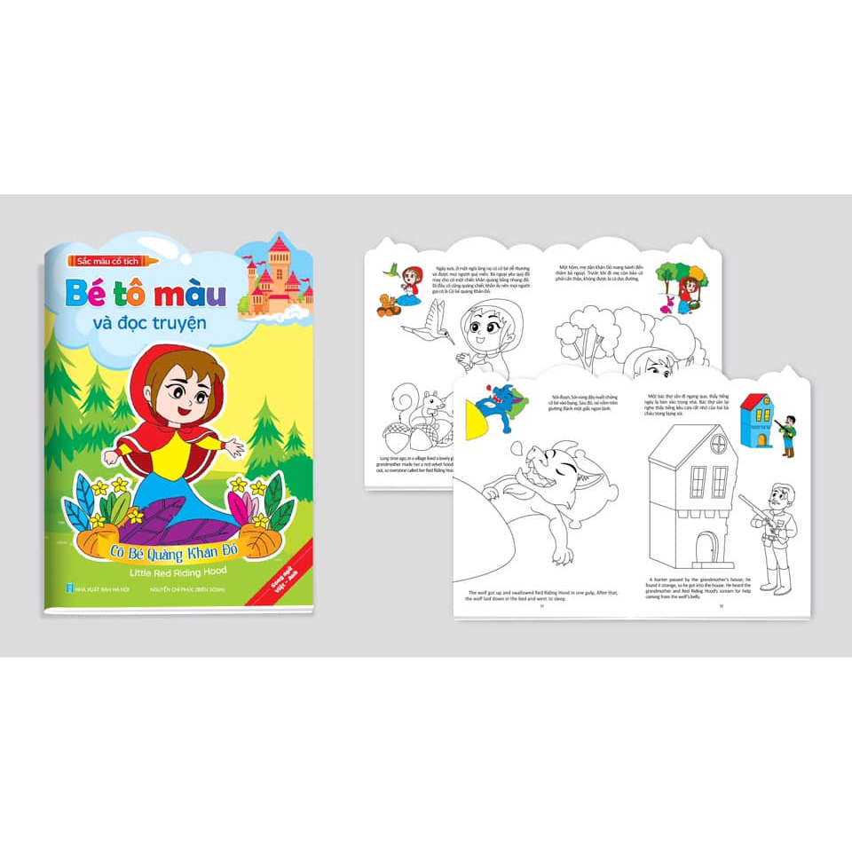 Sách - Bé tô màu và đọc truyện song ngữ Việt Anh