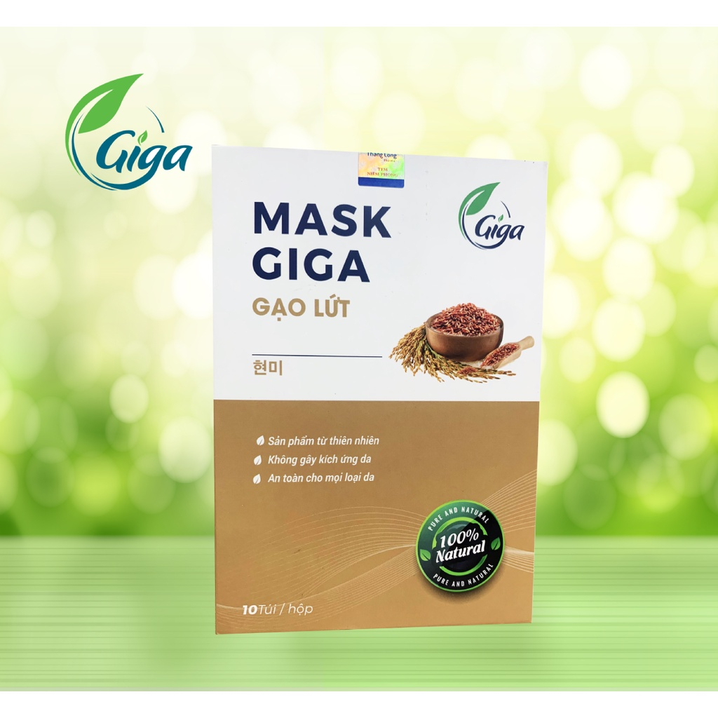 Mặt nạ tái sinh tinh chất rau má, tía tô, diếp cá, gạo lứt - cấp ẩm giảm thâm sạm da, mờ nám tàn nhang