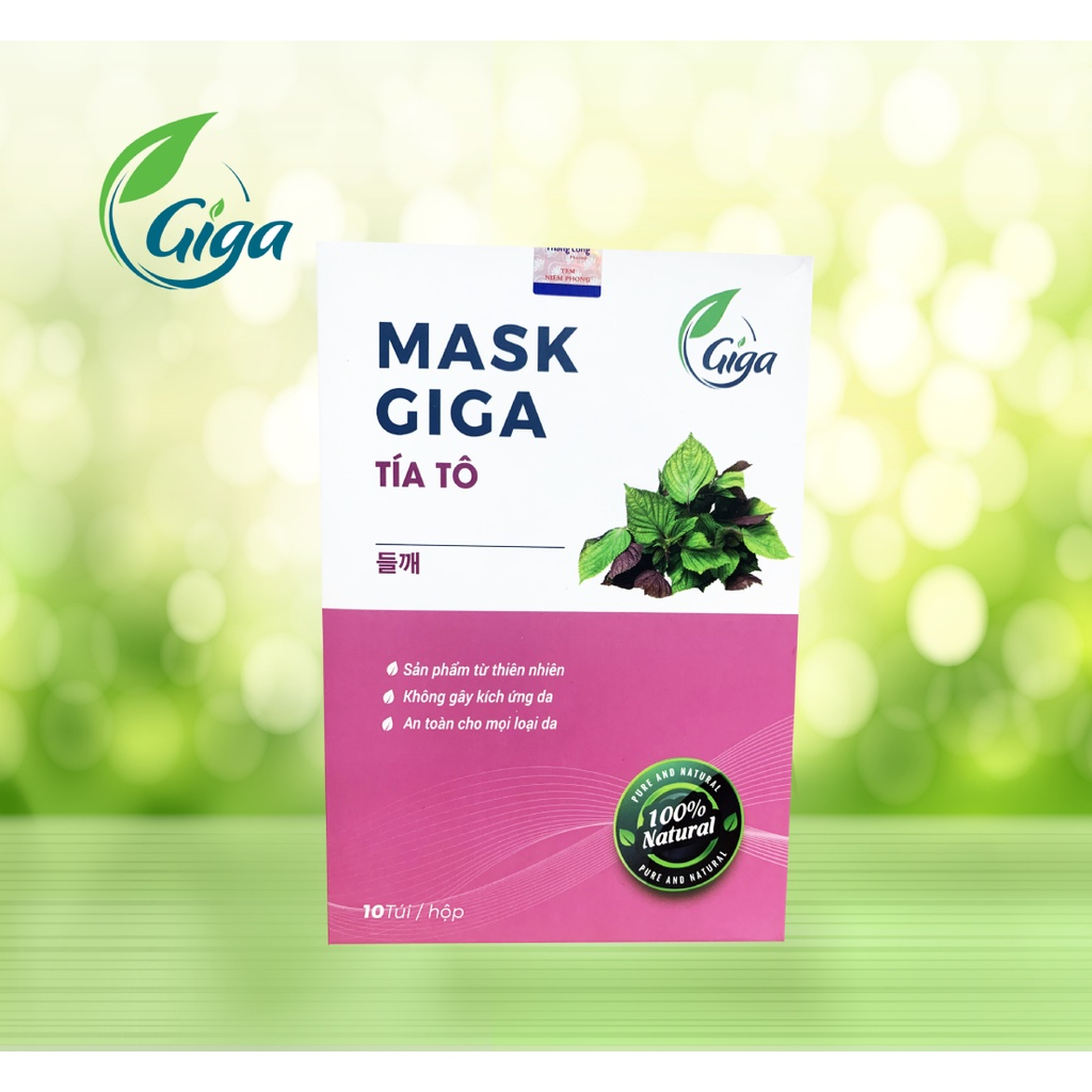 Mặt nạ tái sinh tinh chất rau má, tía tô, diếp cá, gạo lứt - cấp ẩm giảm thâm sạm da, mờ nám tàn nhang