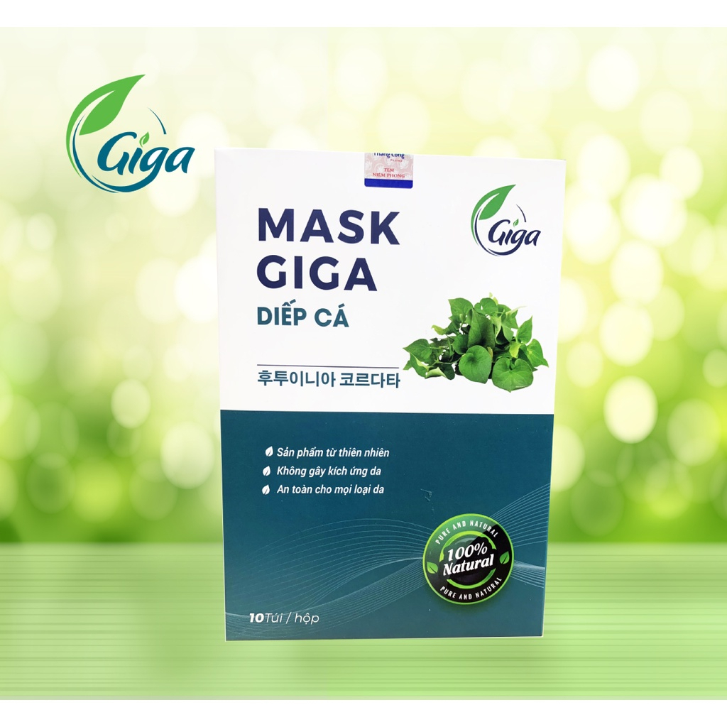 Mặt nạ tái sinh tinh chất rau má, tía tô, diếp cá, gạo lứt - cấp ẩm giảm thâm sạm da, mờ nám tàn nhang