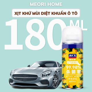 Chai xịt khử mùi khử khuẩn ô tô, khử mùi hôi ẩm mốc mùi điều hòa xịt phun hơi sử dụng 1 lần 180ML Meorihome