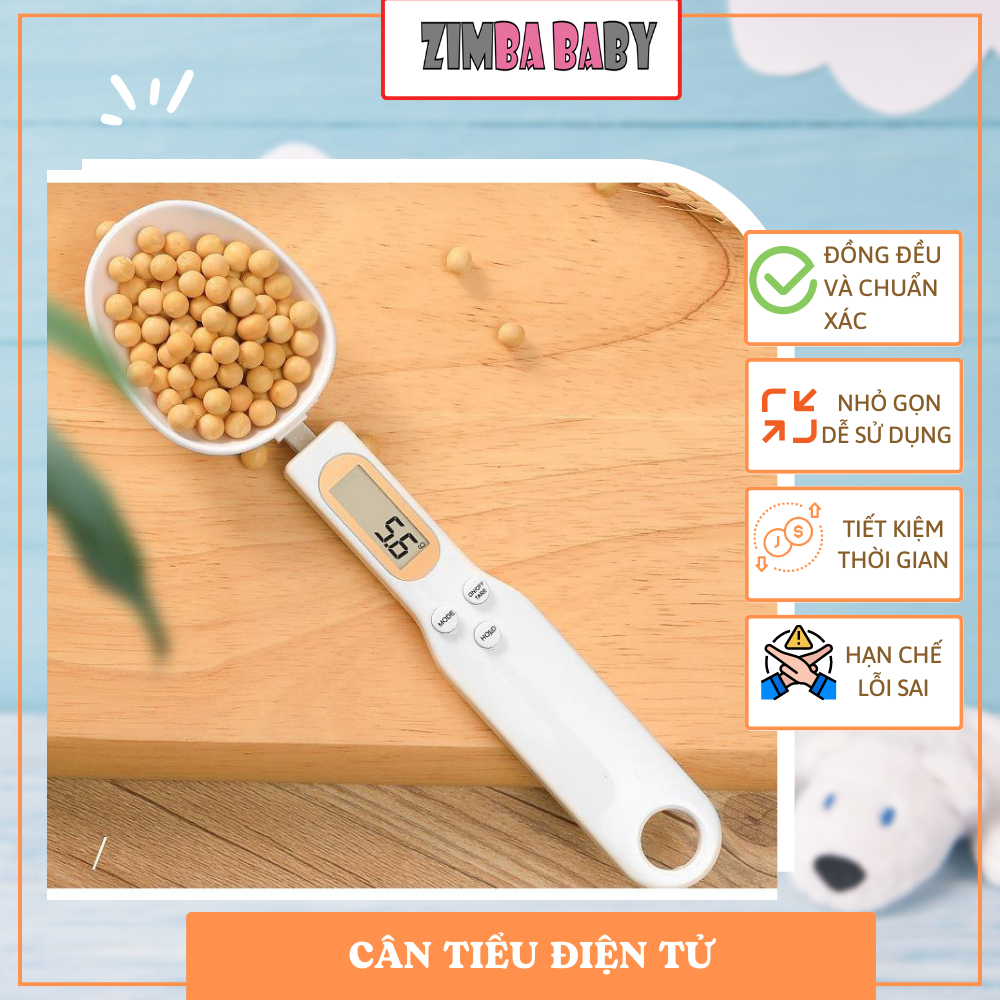 Cân Tiểu Ly Điện Tử Dạng Thìa Digital Spoon Scale 500g Dùng Để Đong Nguyên Liệu Nhà Bếp Siêu Tiện Lợi