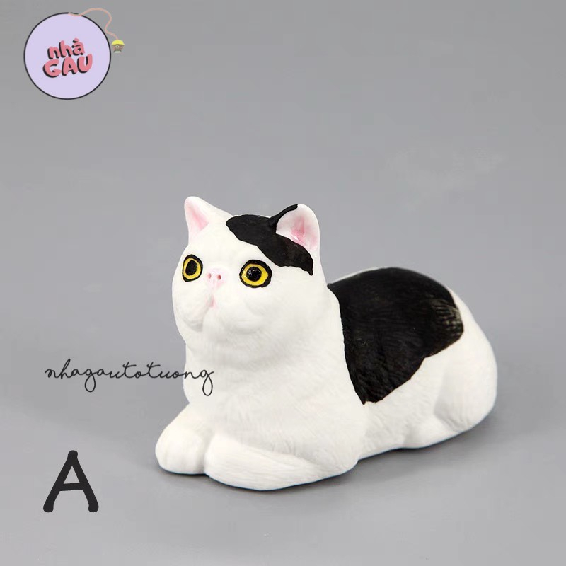 Tô tượng thạch cao mèo ba tư size nhỏ 6.4cm(không kèm màu và cọ)