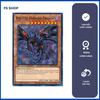 Thẻ bài Yugioh chính hãng  Red-Eyes Darkness Dragon ( Common)