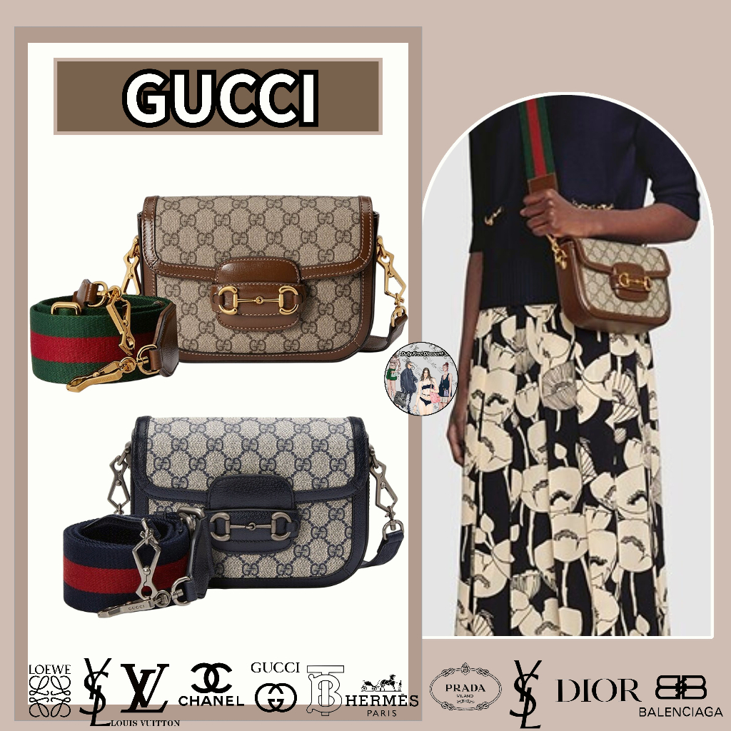 Túi xách mini Gucci Horsebit 1955 series (có dây đeo vai đôi có thể tháo rời) / túi nữ / Hàng thật 100%