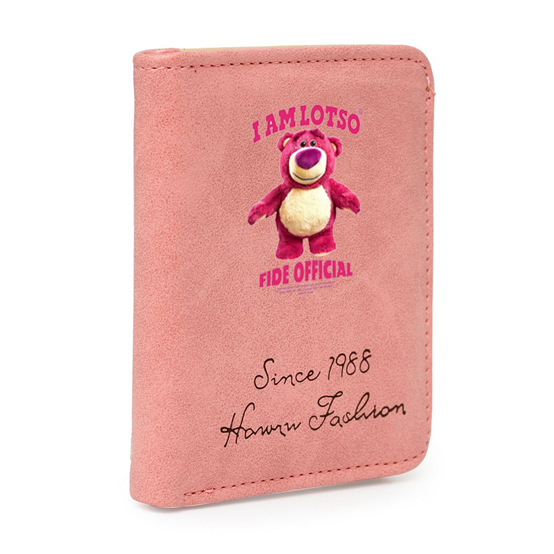 Ví da cầm tay nam nữ in hình Losto Gấu dâu cute đáng yêu vui nhộn  tiện lợi anime chibi