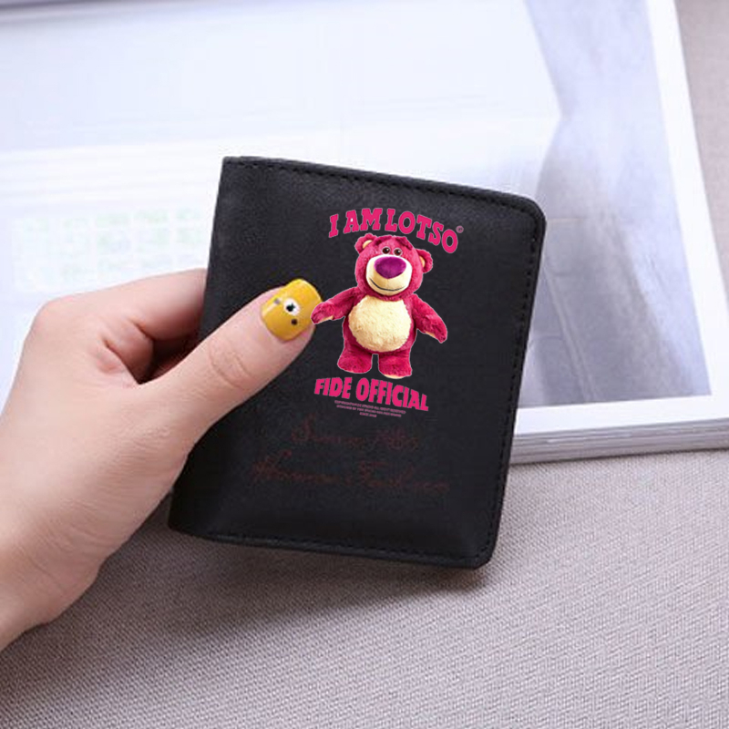 Ví da cầm tay nam nữ in hình Losto Gấu dâu cute đáng yêu vui nhộn  tiện lợi anime chibi