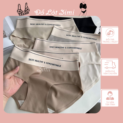 Quần lót nữ cạp cao 5cm, Quần lót đúc su không đường may cao cấp Sexy Healthy