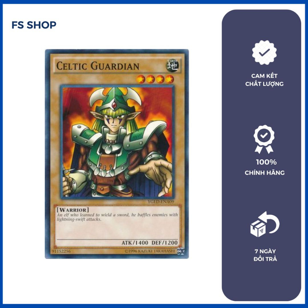 Thẻ bài Yugioh Chính Hãng Celtic Guardian (Common )