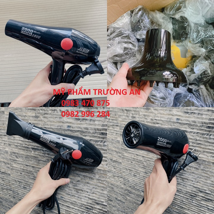 Máy sấy tóc Chaoba Bạc 6900 - Sấy Cực Khoẻ, Nhiệt Cao, Nhanh Khô