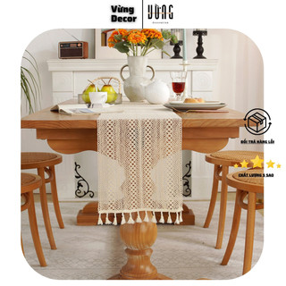 Khăn trải bàn vừng decor - khăn trải bàn chữ nhật