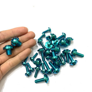 Ốc titan đầy đủ các bộ phận gr5 dàn áo sirius wave winner x exciter vario, dòng cao cấp xanh lục bảo