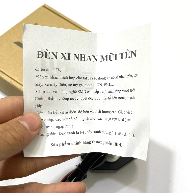 Đèn xi nhan mũi tên 2 Led Gắn winner X , vario, r15, Nhiều Màu